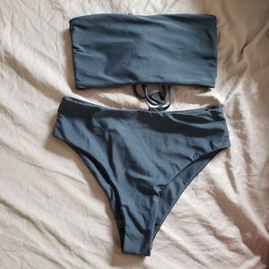 Criss cross tie bikini